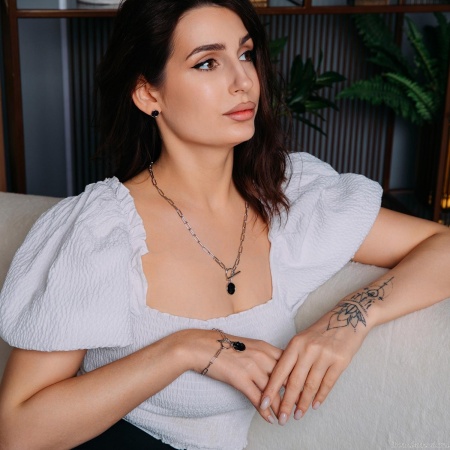 Колье Fiore Luna, Jet